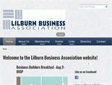 Tablet Screenshot of lilburnbusiness.org
